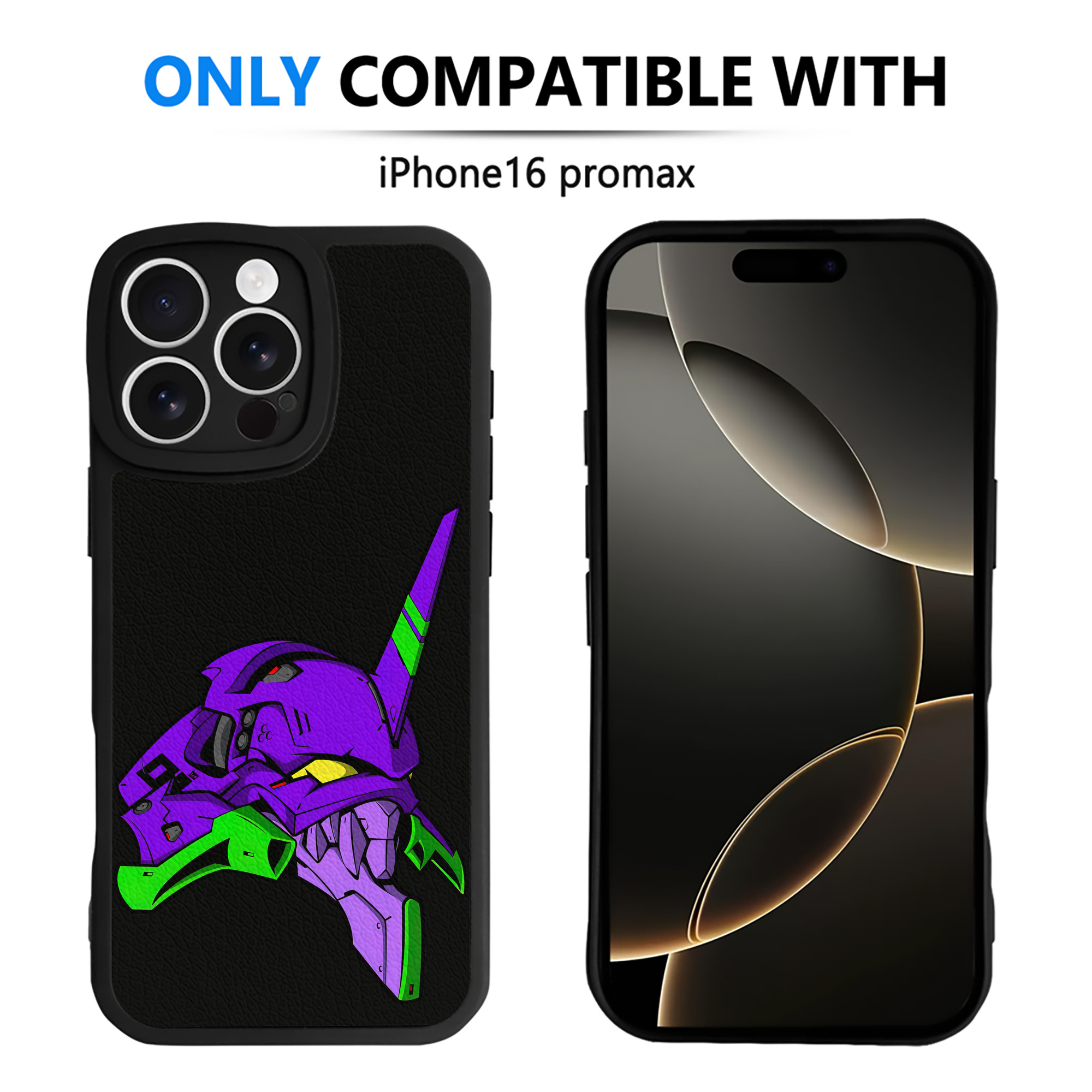 （画像用） EVA 新世紀エヴァンゲリオン 【iPhone 16シリーズ対応】シリコンスマホケース（レザー調） 材質：シリコン